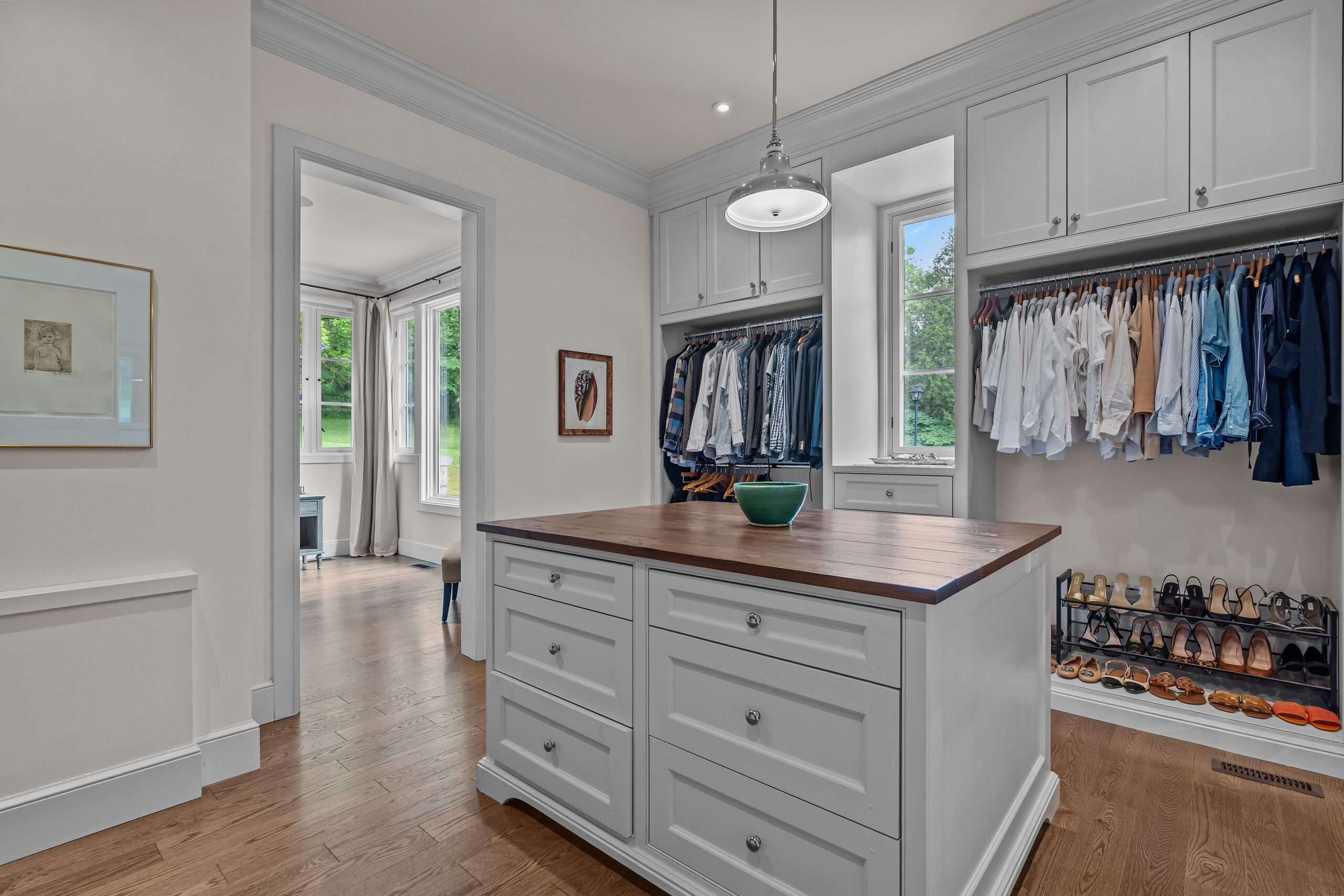 Walnut dressing room